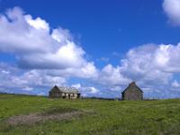 Einsames Haus am Ligger Point bei Holywell
